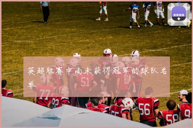 英超联赛中尚未获得冠军的球队名单