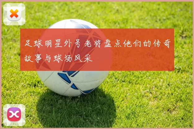 足球明星外号老将盘点他们的传奇故事与球场风采